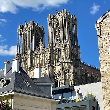 兰斯Duplex Hammam Au Pied De La Cathedrale Avec Vue公寓 外观 照片